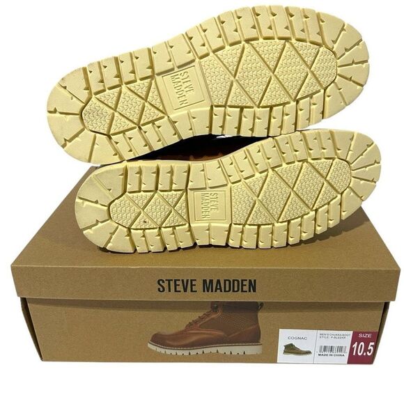 Steve Madden Men's Bleeker Boot Color Cognac Size 10.5 - Picture 15 of 16